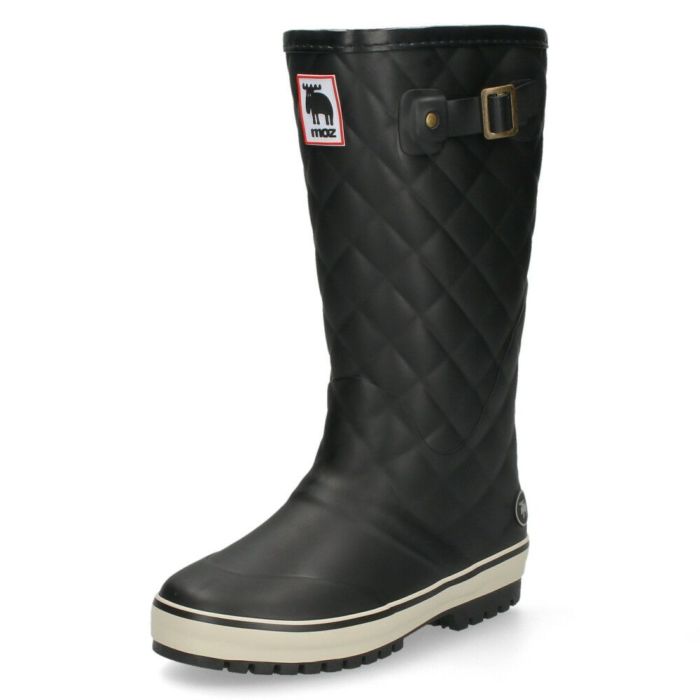 MOZ モズ レインブーツ レディース 長靴 ロング丈 91021 ブラック ネイビー 黒 完全防水 軽量 防寒 防滑 キルティング　 