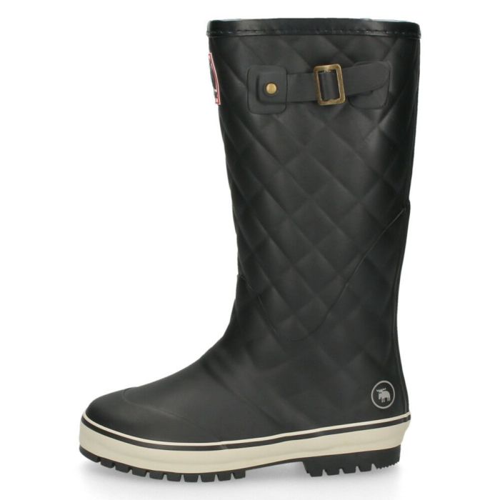 MOZ モズ レインブーツ レディース 長靴 ロング丈 91021 ブラック ネイビー 黒 完全防水 軽量 防寒 防滑 キルティング　 