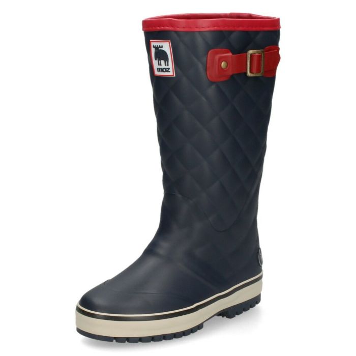 MOZ モズ レインブーツ レディース 長靴 ロング丈 91021 ブラック ネイビー 黒 完全防水 軽量 防寒 防滑 キルティング　 