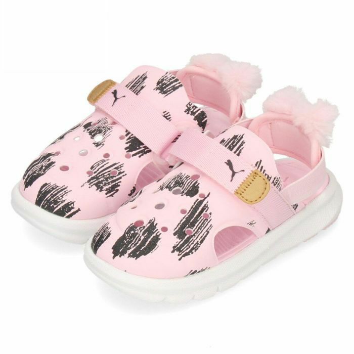 【訳あり】 PUMA プーマ サンダル キッズ ジュニア ベビー 390747 エボルブ メイツ サンダル 軽量 柔軟性 通気性 インファント ブラウン ピンク セール