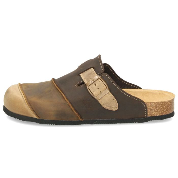 クロッグサンダル メンズ サンダル 本革 コンフォートシューズ ネイビー ブラウン バイオライン BIOLINE 1930 レザー 靴 茶色 イタリア製