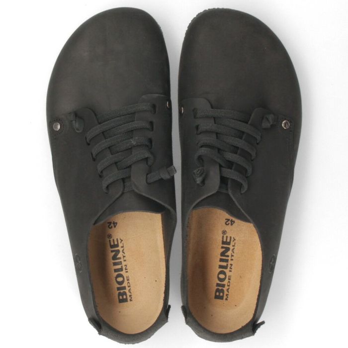 スニーカー メンズ カジュアルシューズ 本革 靴 ブラック ブラウン レザー コンフォートシューズ 黒 茶色 バイオライン BIOLINE TANUKI イタリア製