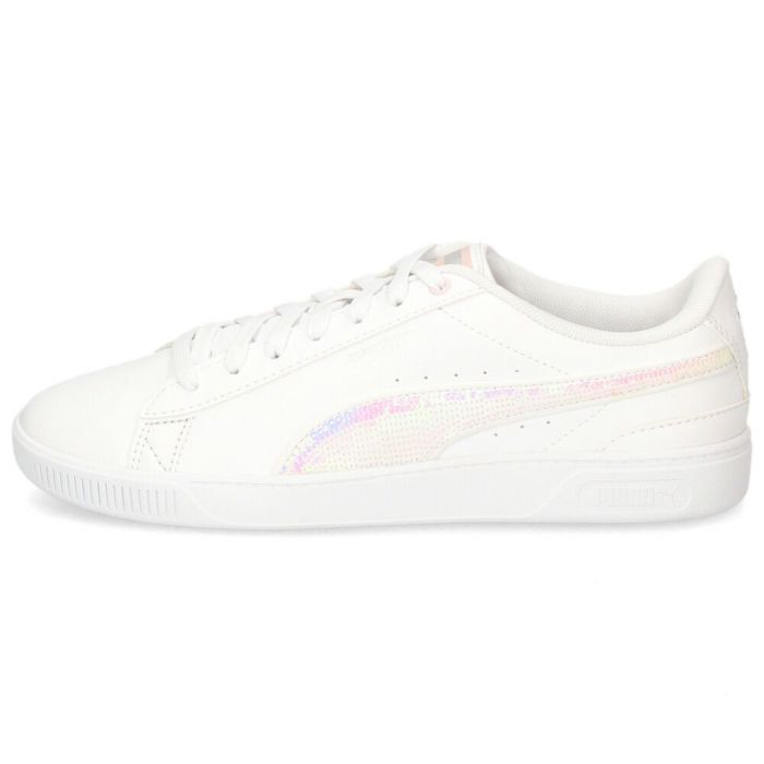 プーマ PUMA レディース スニーカー ビッキー V3  ウィンター ワンダーランド 392489  01 02 ホワイト ブラック ローカット カジュアルシューズ 靴 光沢感
