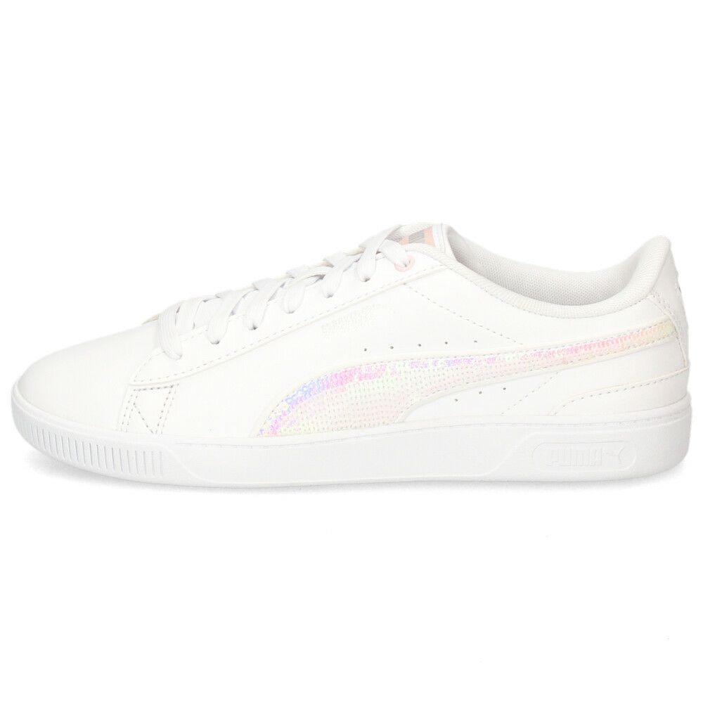 プーマ PUMA レディース スニーカー ビッキー V3  ウィンター ワンダーランド 392489  01 02 ホワイト ブラック ローカット カジュアルシューズ 靴 光沢感