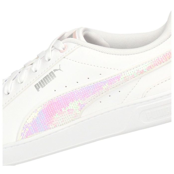 プーマ PUMA レディース スニーカー ビッキー V3  ウィンター ワンダーランド 392489  01 02 ホワイト ブラック ローカット カジュアルシューズ 靴 光沢感