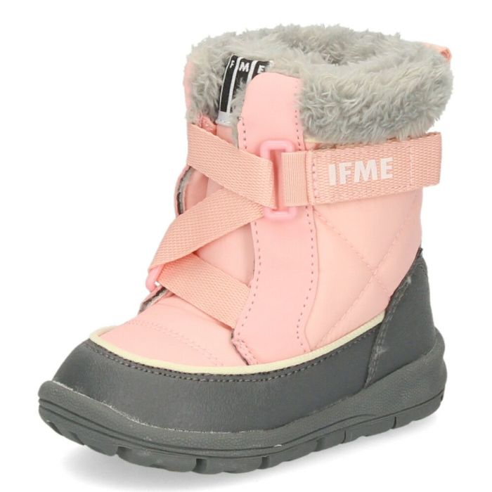IFME イフミー ブーツ ベビー キッズ ウィンターブーツ 20-3906 ピンク ブラック 防寒 撥水 雨の日 雪 スノーブーツ 靴 子供 セール