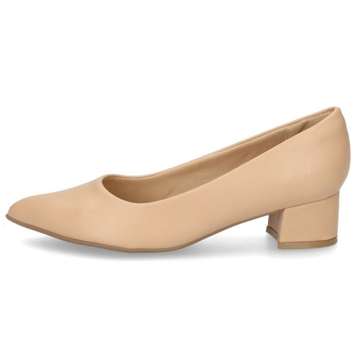 パンプス ローヒール ポインテッドトゥ コンフォート きれいめ オフィスビジネス PICCADILLY ピカジリー 739026 ヌード 4.5cm レディース 靴