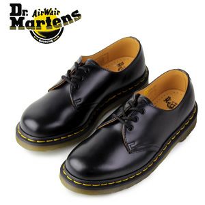 ドクターマーチン Dr.Martens 1461 3EYE GIBSON SHOE BLACK SMOOTH 10085001 3ホール レディース