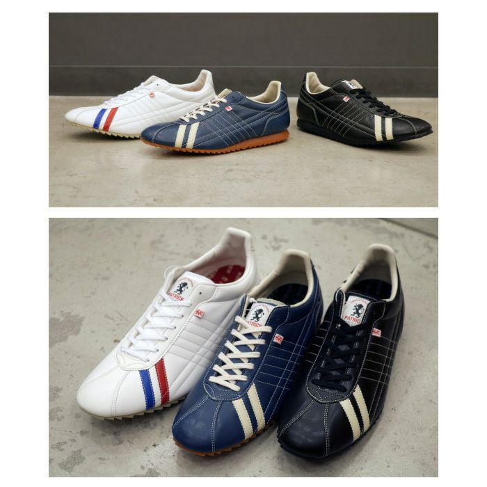 パトリック シュリー PATRICK SULLY 26502 26750 26751 インディゴ トリコロール ブラック メンズ レディース スニーカー 日本製 シンセティックレザー 定番