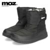 MOZ モズ キッズ ジュニア スノーブーツ 防寒 撥水 ボア ブラック 黒 ベージュ ブルー MZ-226214 暖かい 雪 冬 マジックテープ 軽量 靴 シューズ