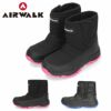 AIRWALK キッズ ウインターブーツ 298 撥水 防汚 防滑 防寒 ブラック 子供靴 ブーツ スノーブーツ エアウォーク ベルクロ