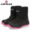 AIRWALK キッズ ウインターブーツ 298 撥水 防汚 防滑 防寒 ブラック 子供靴 ブーツ スノーブーツ エアウォーク ベルクロ