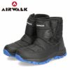 AIRWALK キッズ ウインターブーツ 298 撥水 防汚 防滑 防寒 ブラック 子供靴 ブーツ スノーブーツ エアウォーク ベルクロ