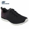 SKECHERS スケッチャーズ スニーカー レディース スリッポン VIRTUE バーチュ 104411 ブラック/ピンク 黒