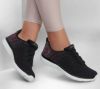 SKECHERS スケッチャーズ スニーカー レディース スリッポン VIRTUE バーチュ 104411 ブラック/ピンク 黒