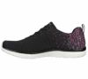 SKECHERS スケッチャーズ スニーカー レディース スリッポン VIRTUE バーチュ 104411 ブラック/ピンク 黒