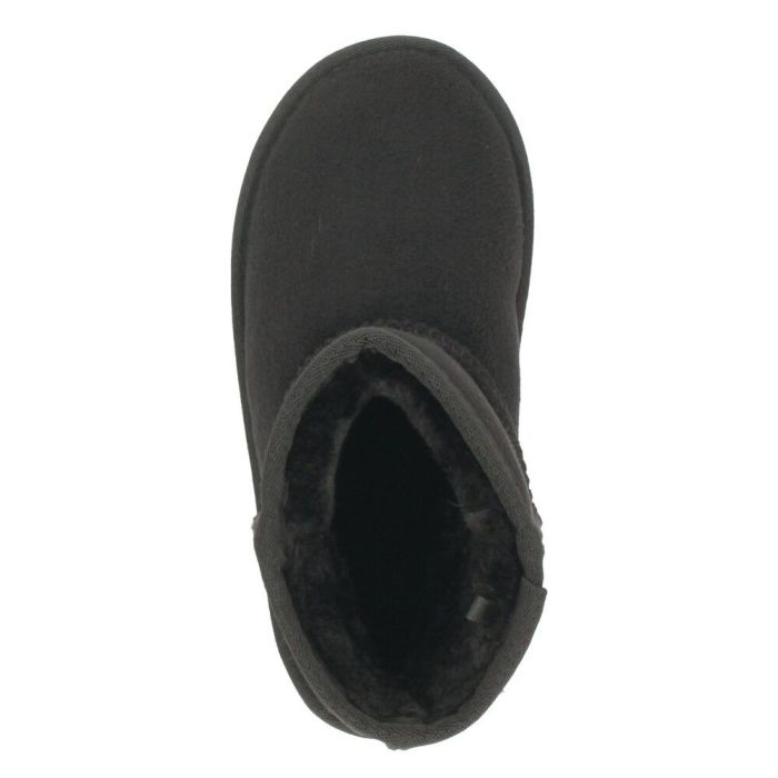 ムートンブーツ キッズ 子供 e-style EST-43103 ブラック キャメル 女の子 男の子 子供 防寒 保温 あったか 防滑 ブーツ フェイクムートン ショート