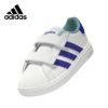 adidas アディダス ベビー キッズ 靴 グランドコート GRANDCOURT2.0 ACI HP8919 子供 ベルクロ ホワイト ブルー 青 白 セール