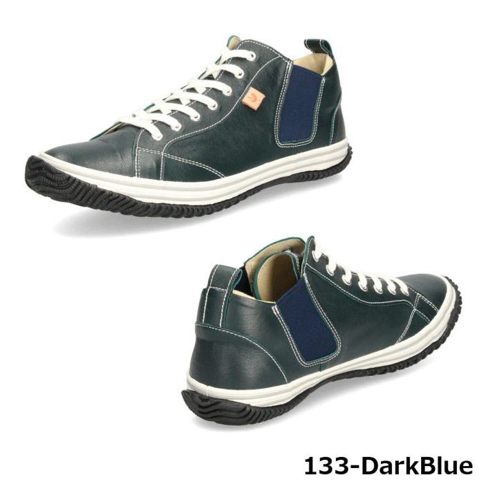 スピングルムーブ SPINGLE MOVE SPM-442 スニーカー メンズ レディース カンガルーレザー 本革 サイドゴア ミドルカット 日本製