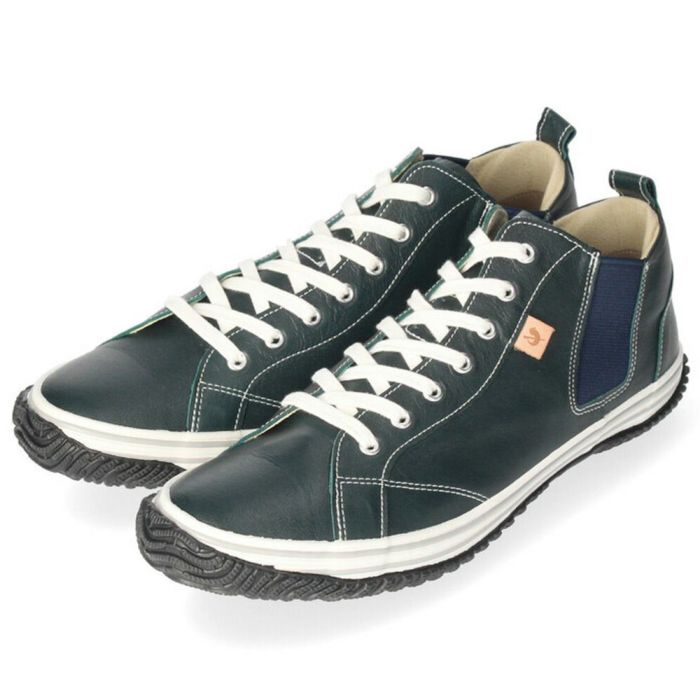 スピングルムーブ SPINGLE MOVE SPM-442 スニーカー メンズ レディース カンガルーレザー 本革 サイドゴア ミドルカット 日本製