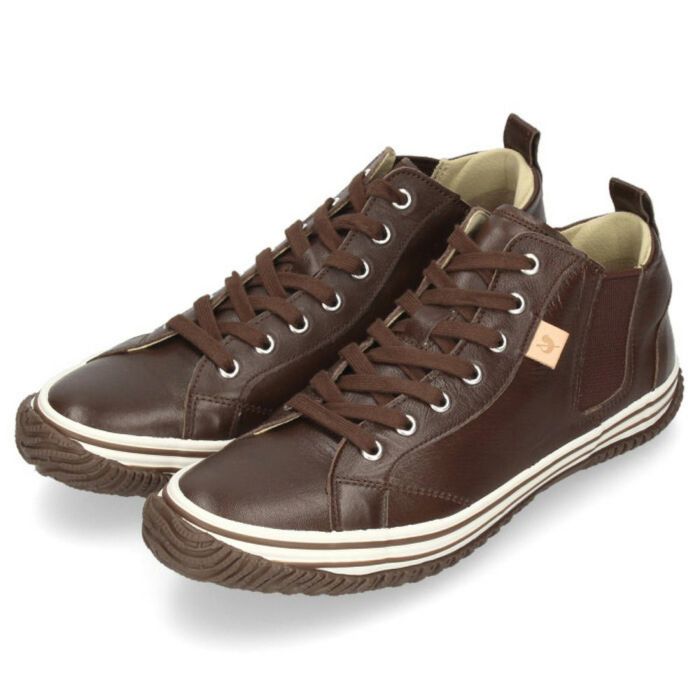 スピングルムーブ SPINGLE MOVE SPM-442 スニーカー メンズ レディース カンガルーレザー 本革 サイドゴア ミドルカット 日本製