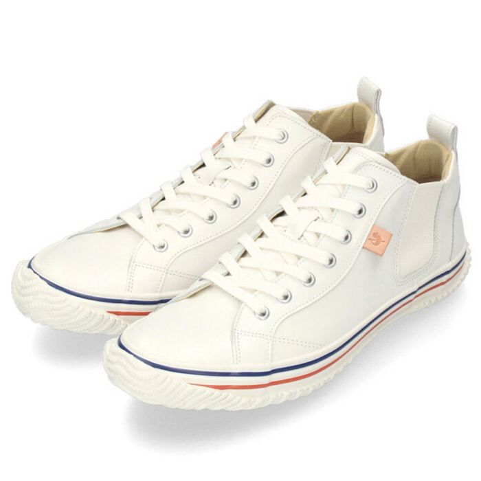 スピングルムーブ SPINGLE MOVE SPM-442 スニーカー メンズ レディース カンガルーレザー 本革 サイドゴア ミドルカット 日本製