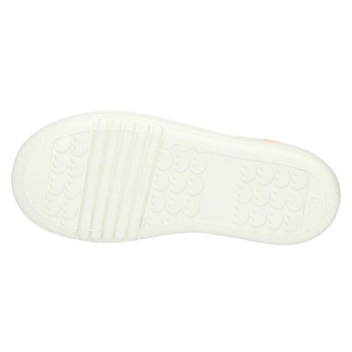 アサヒシューズ スニーカー キッズ 女の子 P133 KC37342 ベージュ ネコ柄 子供 靴 スリッポン ASAHI 日本製 【tki】