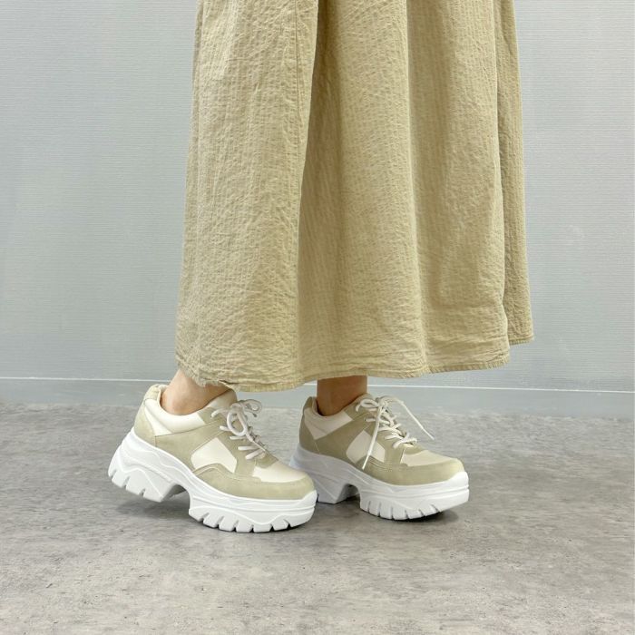 厚底 スニーカー レディース 推しカラー 推し活 Parade 6894 7095 ローカット 靴 おしゃれ カジュアル ライブ スタイルアップ かわいい パステルカラー カラフル 疲れにくい