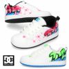 スニーカー キッズ ジュニア DC SHOES ディーシーシューズ スケート ダンス スケボー 靴 子供 ローカット 241007 241012 コート グラフィック ホワイト