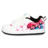 スニーカー キッズ ジュニア DC SHOES ディーシーシューズ スケート ダンス スケボー 靴 子供 ローカット 241007 241012 コート グラフィック ホワイト