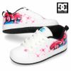 スニーカー キッズ ジュニア DC SHOES ディーシーシューズ スケート ダンス スケボー 靴 子供 ローカット 241007 241012 コート グラフィック ホワイト