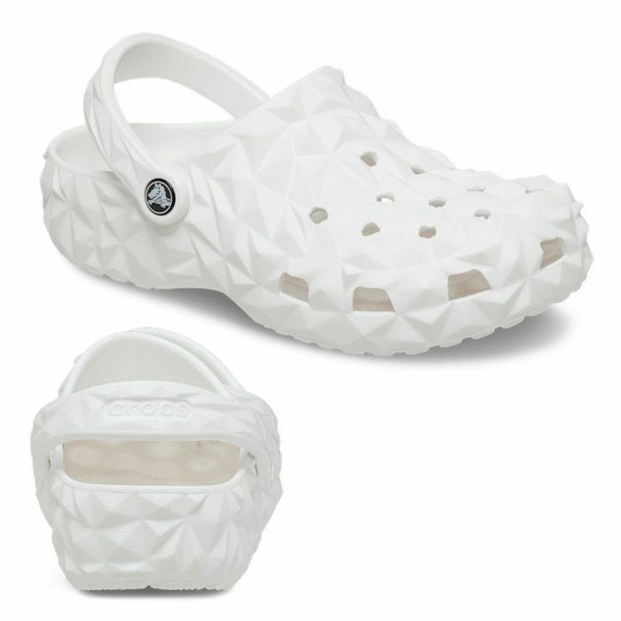 クロックス サンダル メンズ レディース クラッシック ジオメトリック クロッグ 209563 ホワイト ブラック 快適 軽い 軽量 靴 幾何学模様