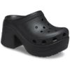 クロックス 厚底 ハイヒール レディース サンダル crocs おしゃれ ブラック 黒 ピンク ボーン サイレン クロッグ 208547 Siren Clog 人気