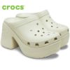 クロックス 厚底 ハイヒール レディース サンダル crocs おしゃれ ブラック 黒 ピンク ボーン サイレン クロッグ 208547 Siren Clog 人気