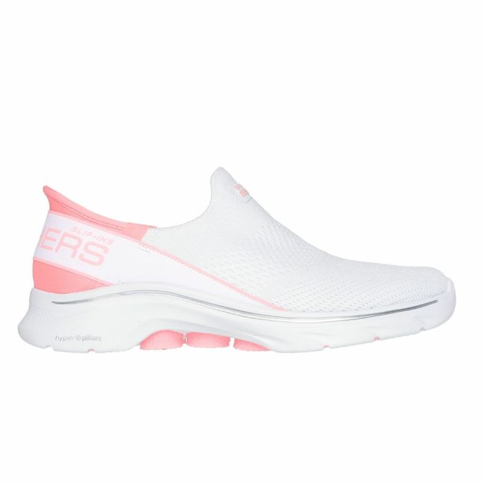 スケッチャーズ スリップインズ ハンズフリー ゴーウォーク 7 125231 WPK ホワイト レディース スリッポン スニーカー SKECHERS