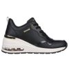 スケッチャーズ レディース スニーカー 白 黒 厚底スニーカー 155399 SKECHERS 靴 カジュアル シューズ ホワイト ブラック