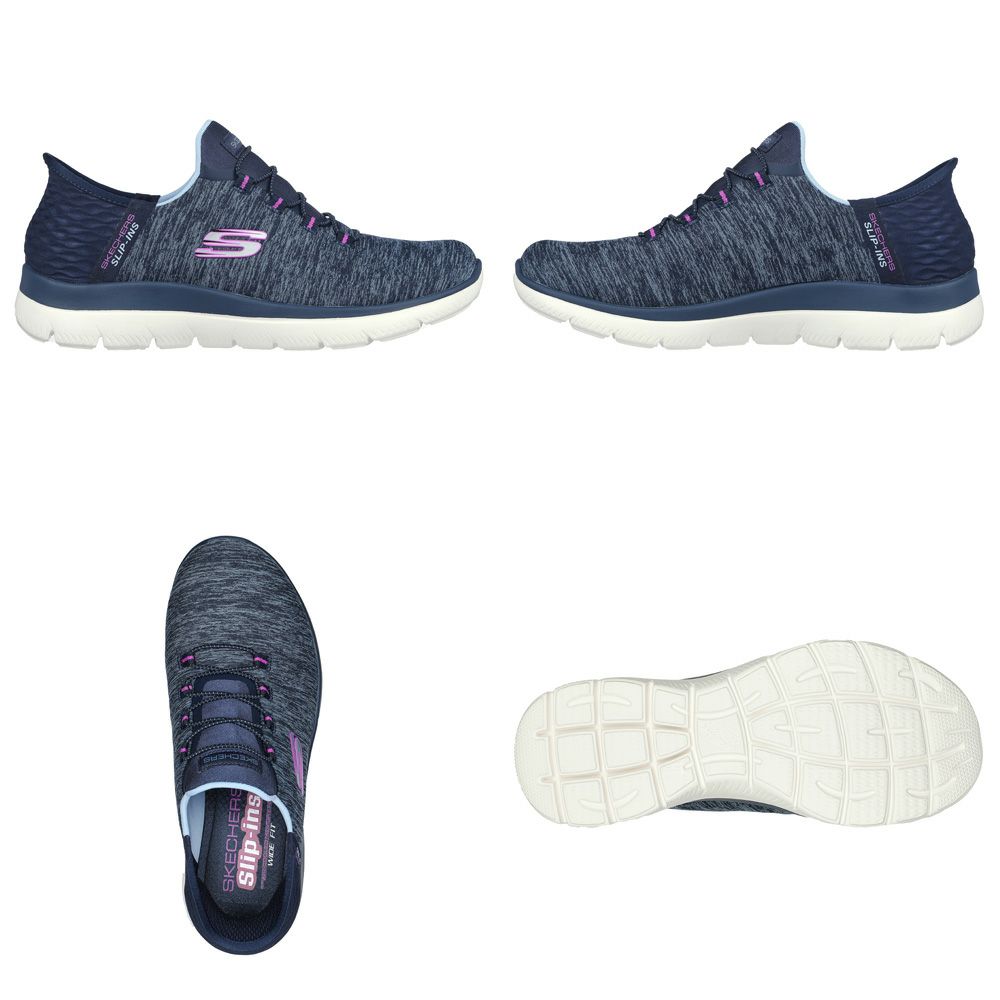 SKECHERS スケッチャーズ スリップインズ レディース サミッツ ダズリングヘイズ 149937W スリッポン スニーカー 靴 ワイド幅 軽量 Slip-ins Summits Dazzling Haze
