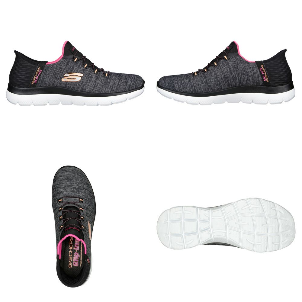 SKECHERS スケッチャーズ スリップインズ レディース サミッツ ダズリングヘイズ 149937W スリッポン スニーカー 靴 ワイド幅 軽量 Slip-ins Summits Dazzling Haze