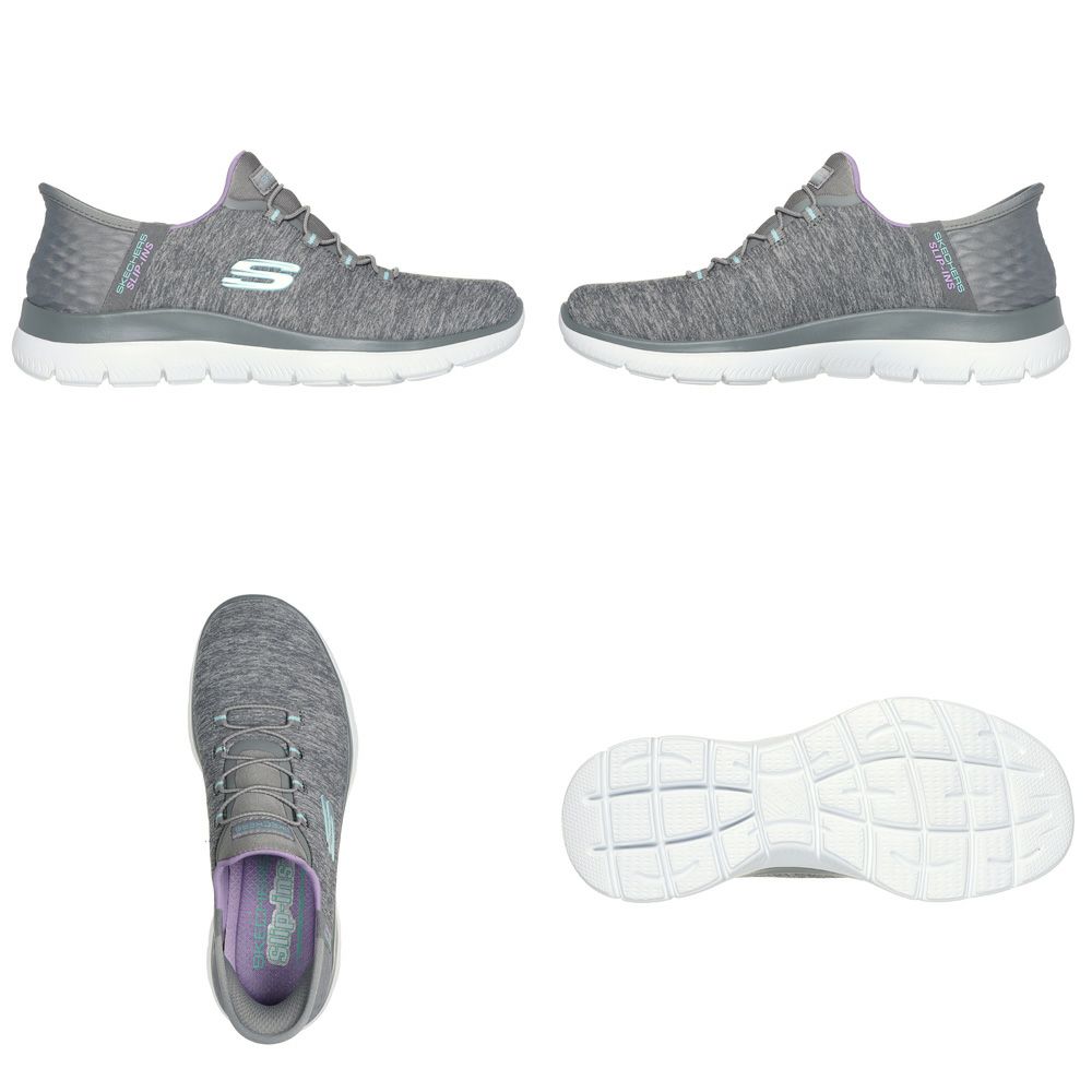 SKECHERS スケッチャーズ スリップインズ レディース サミッツ ダズリングヘイズ 149937W スリッポン スニーカー 靴 ワイド幅 軽量 Slip-ins Summits Dazzling Haze