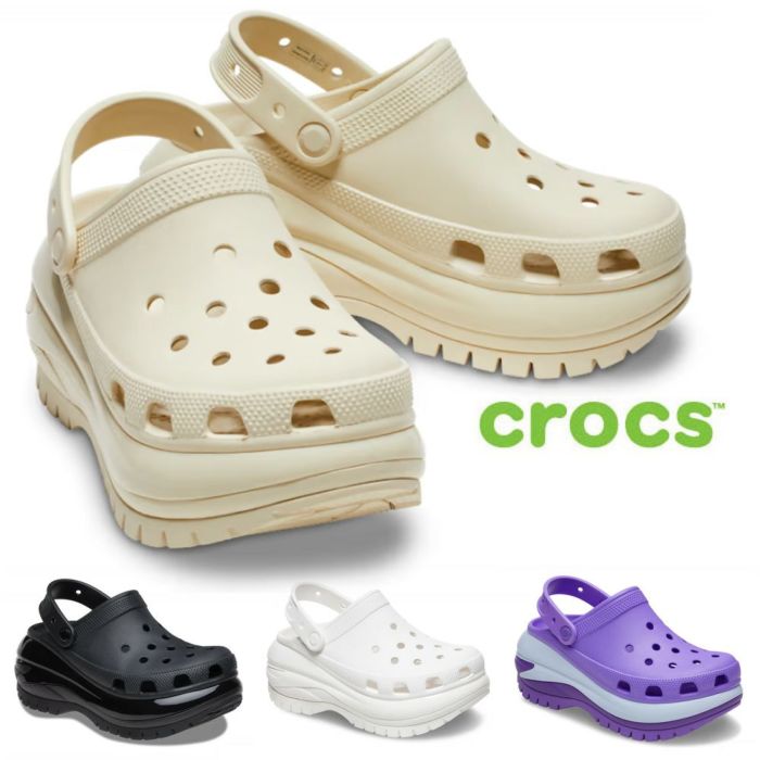 クロックス レディース サンダル 厚底 サボサンダル おしゃれ crocs