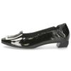 パンプス ローヒール フラットパンプス 黒 ラボキゴシ ワークス 12763 ブラック グレー 太ヒール レディース 靴 日本製 RABOKIGOSHI works