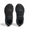 アディダス スニーカー キッズ ジュニア ブラック 黒 コアファイト 3.0 伸縮レース トップストラップ HP5869 マジックテープ フィット 子供靴 adidas