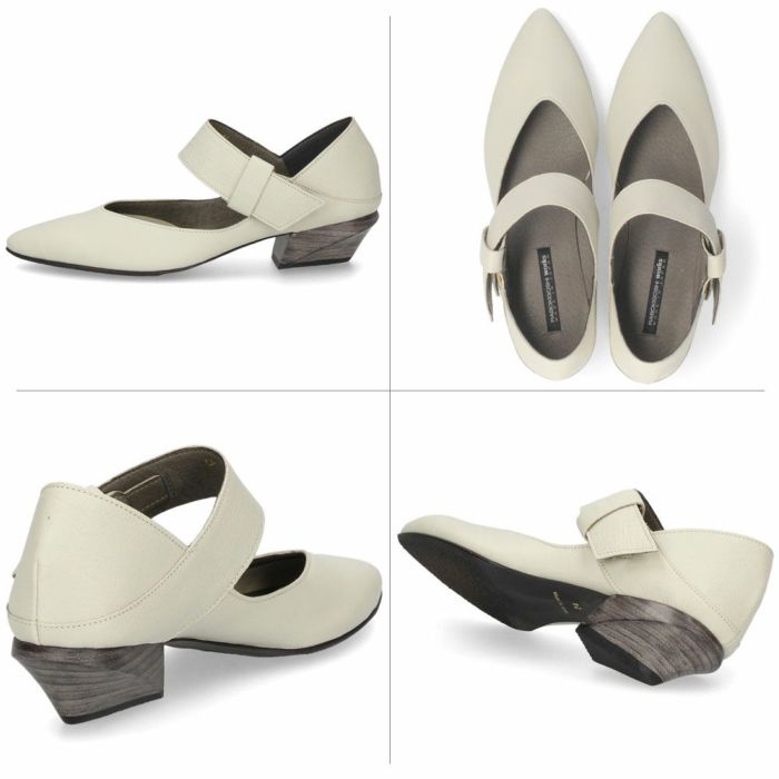 パンプス ローヒール 黒 本革 ストラップ シューズ ベルト 靴 ラボキゴシ ワークス 12768 レディース ベルトパンプス 2WAY 日本製 RABOKIGOSHI works