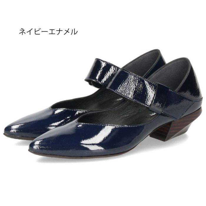 パンプス ローヒール 黒 本革 ストラップ シューズ ベルト 靴 ラボキゴシ ワークス 12768 レディース ベルトパンプス 2WAY 日本製 RABOKIGOSHI works