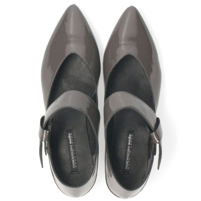 パンプス ローヒール 黒 本革 ストラップ シューズ ベルト 靴 ラボキゴシ ワークス 12768 レディース ベルトパンプス 2WAY 日本製 RABOKIGOSHI works