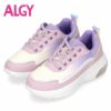 スニーカー キッズ 厚底スニーカー 女の子 アルジー 4104 ホワイト ブラック パープル かわいい おしゃれ ダッドシューズ ALGY