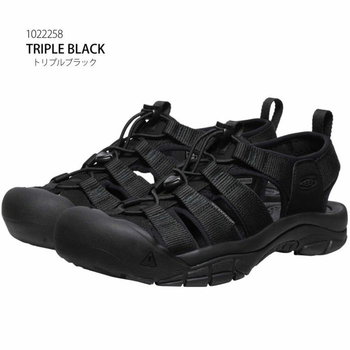 キーン メンズ サンダル ニューポート エイチツー 水陸両用 防滑 ブラック 黒 キャンプ アウトドア スポサン スポーツサンダル 1022258 1030137 NEWPORT H2 KEEN
