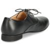 レースアップシューズ レディース 本革 黒 フラットヒール 革靴 SAYA 51190 サヤ ブラック アイボリー 紐靴 履きやすい 日本製