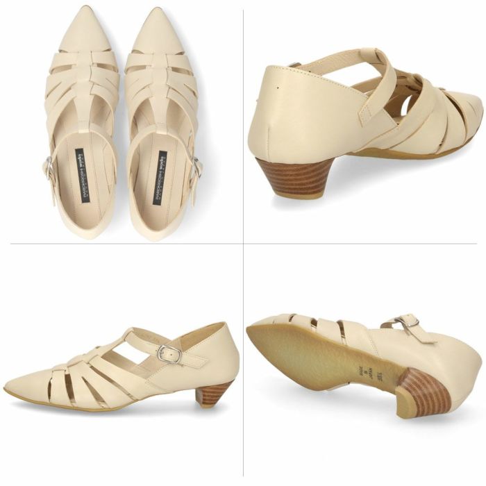 グルカシューズ レディース パンプス 黒 ローヒール 本革 ラボキゴシワークス 12767 ブラック グレー ベージュ 靴 カジュアル ミュール RABOKIGOSHI works