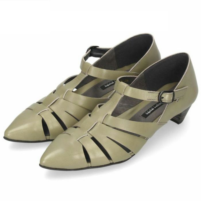 グルカシューズ レディース パンプス 黒 ローヒール 本革 ラボキゴシワークス 12767 ブラック グレー ベージュ 靴 カジュアル ミュール RABOKIGOSHI works